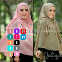 Hijab Qalisya Khimar Gesper Jilbab Instan Syar'i Sifon Murah NE8B