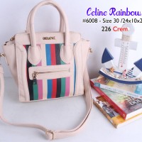 SUPER GROSIR TAS WANITA S226 CELINE RAINBOW KULIT TAIGA SLINGBAGS