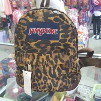 tas jansport mini leopard