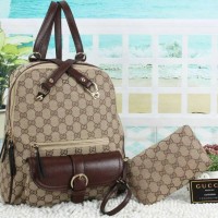 Tas Ransel Gucci Backpack & Top Hundle Gucci 228A