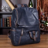 Jual Tas Ransel Kulit Kantor Pria Wanita Man Woman Soft Leather Laptop Bag Murah