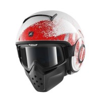 Helm Shark Raw Outcast White Red
