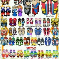 Jual sandal lucu, sendal karakter, kado unik sendal jepit Murah