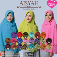 Hijab/Jilbab/Khimar Aisyah Pet Premium Bagus Mewah Bahan Adem Murah