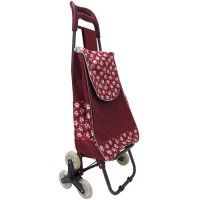 Jual TROLI BELANJA MOTIF TELAPAK UNGU Murah