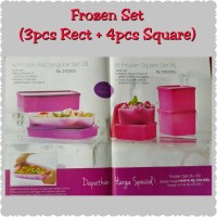 Jual Frozen Set Tupperware Rectangular + Square Murah