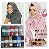 Jual Kerudung Hijab Pashmina Denim Supernova Terlaris Murah