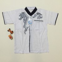 Jual Baju koko anak warna putih bordir ukuran 3 LD70 PB40 Murah