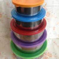 RANTANG STAINLESS SUSUN 5 / PROTECT FRESH BOX TUTUP WARNA GROSIR MURAH