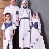 Baju Gamis Anak Muslimah Murah Nibras NSA 36 Putih Size P9