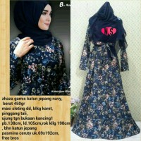 ZHAZA GAMIS KATUN JEPANG/GAMIS MODERN/MAXI DRESS/BUSANA MUSLIM WANITA
