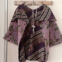 Jual PRELOVED CARDIGAN JAS BATIK 2 SISI (BISA BOLAK BALIK) FIT TO L Murah