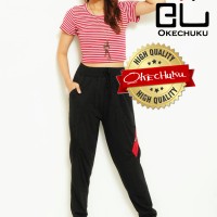 Jual Celana Panjang Joger Pants Jogger Pant Wanita Sweatpant Javeline Hitam Murah