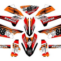 Stiker Custom Motor Viar Cross X 250 SE, KLX 150, KLX 250