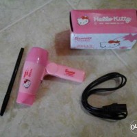 Jual Pengering Rambut Hello Kitty Mini Hair Dryer / Drayer / Driyer Murah