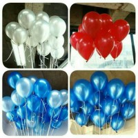 Jual balon latex metalic warna merah Murah