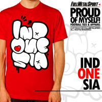Jual Kaos Distro Indonesia - Red Indonesia Murah