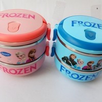 Jual RANTANG LUNCHBOX KOTAK MAKAN KARAKTER FROZEN 2 SUSUN Murah