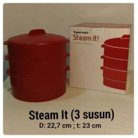Jual Tupperware Cherry Steam It Susun 3 (Alat Kukusan) Murah