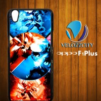 Custom Casing HP Oppo F1 Plus Mega Blaziken VS Mega Lucario Pokemon Z3