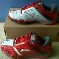 Sepatu Badminton Lining Li Ning hero merah original murah