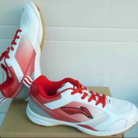 Sepatu Badminton Lining Li Ning star plus putih merah original murah