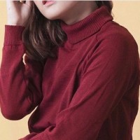 Jual TURTLENECK SWEATER MAROON Murah