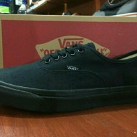 SEPATU VANS AUTHENTIC FULL BLACK PREMIUM WAFFLE DT BNIB
