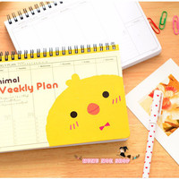 Jual buku tulis catatan agenda diary schedule weekly planner notebook 9VFN Murah