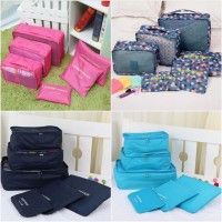Jual Tas Travel Traveling Korean Bag in Bag 6 in 1 Organizer Murah