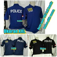 UKURAN XXL KAOS POLO TBC FULL BORDIR POLICE BEBAS PILIH WARNA