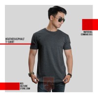 Jual Jual Kaos Polos / Kaos Oblong / O-Neck Bandung - Warna Heather Asphalt Murah