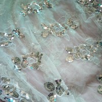 kerudung pengantin pesta jilbab pashmina putih cantik