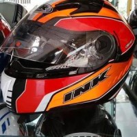 Helm INK CBR 600 Fullface Red Orange Fullface Visor CBR600