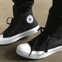 sepatu sport casual converse chuck taylor 2 lunarlon black white