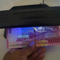 Jual Alat Periksa Uang Palsu Model 318 Besar Money Detector portable murah Murah