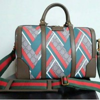 JUAL TAS GUCCI BOSTON GG SERIES RED MIRROR QUALITY