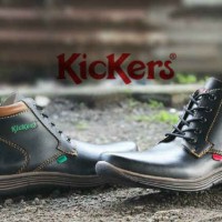 PROMO MURAH sepatu casual formal kerja pria kickers high semi boot