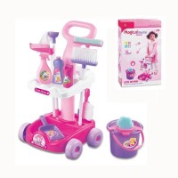 Jual cleaning set - little helper troley - magical playset cleaner Murah