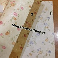 Jual Wallpaper Dinding Bunga Sweet Shabby Chic Murah