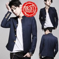 BLAZER CROWSZERO NAVY BLUE - GAKURAN JAS KOREA STYLE KEREN