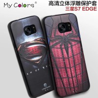 Jual Casing Samsung S7 Edge Case 3d Captain Spiderman Super Man Iron/ Like Murah