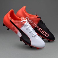 Sepatu Bola Puma Evospeed 5.5 Fg Red/White/Black Original
