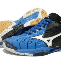 SEPATU PRIA SPORT MIZUNO TORNADO TR 10 BIRU PREMIUM ASLI ORI IMPORT