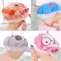 Jual Shower Cap Karakter Topi Mandi Tutup Kepala Kartun Lucu Murah