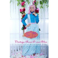 Rana Vintage Rose Dress/Gamis Pesta/Baju Muslim Couple