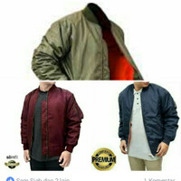 Jual Jaket Pilot / Bomber / Scoot / Waterproof / Parasut Black Army Navy Murah