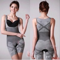 Jual SLIMMING SUIT NATURAL BAMBOO KORSET PAKAIAN BAJU WANITA PELANGSING Murah