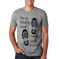 Jual Kaos rohani walk by faith pria wanita keluarga family anak couple JIB Murah