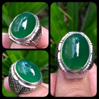 Jual CINCIN PRIA BATU AKIK CHRYSOPRASE HIJAU GARUT TOP GREEN HQ Murah